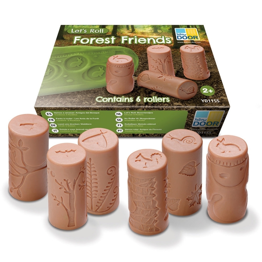 Yellowdoor Clay Let's Roll Forest Friends Rollers Stampers Set